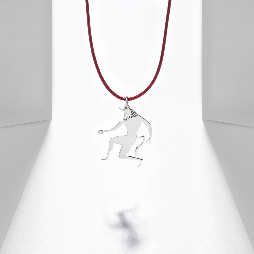 Minotaur's symbol handmade pendant